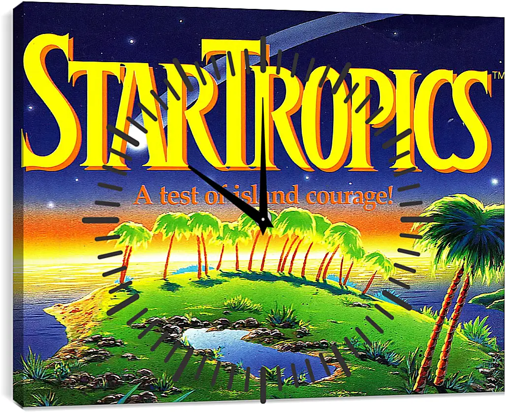 Часы картина - Star Tropics
