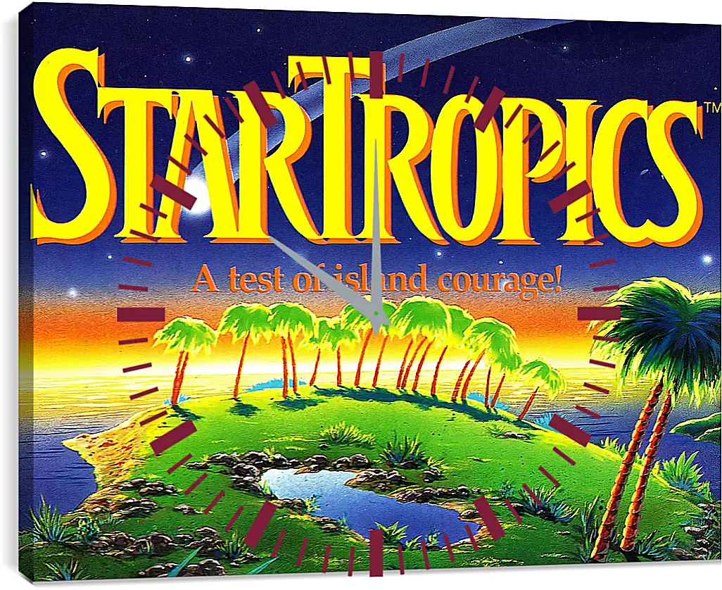 Часы картина - Star Tropics
