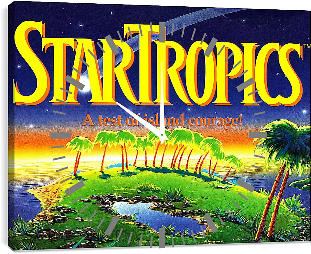 Часы картина - Star Tropics
