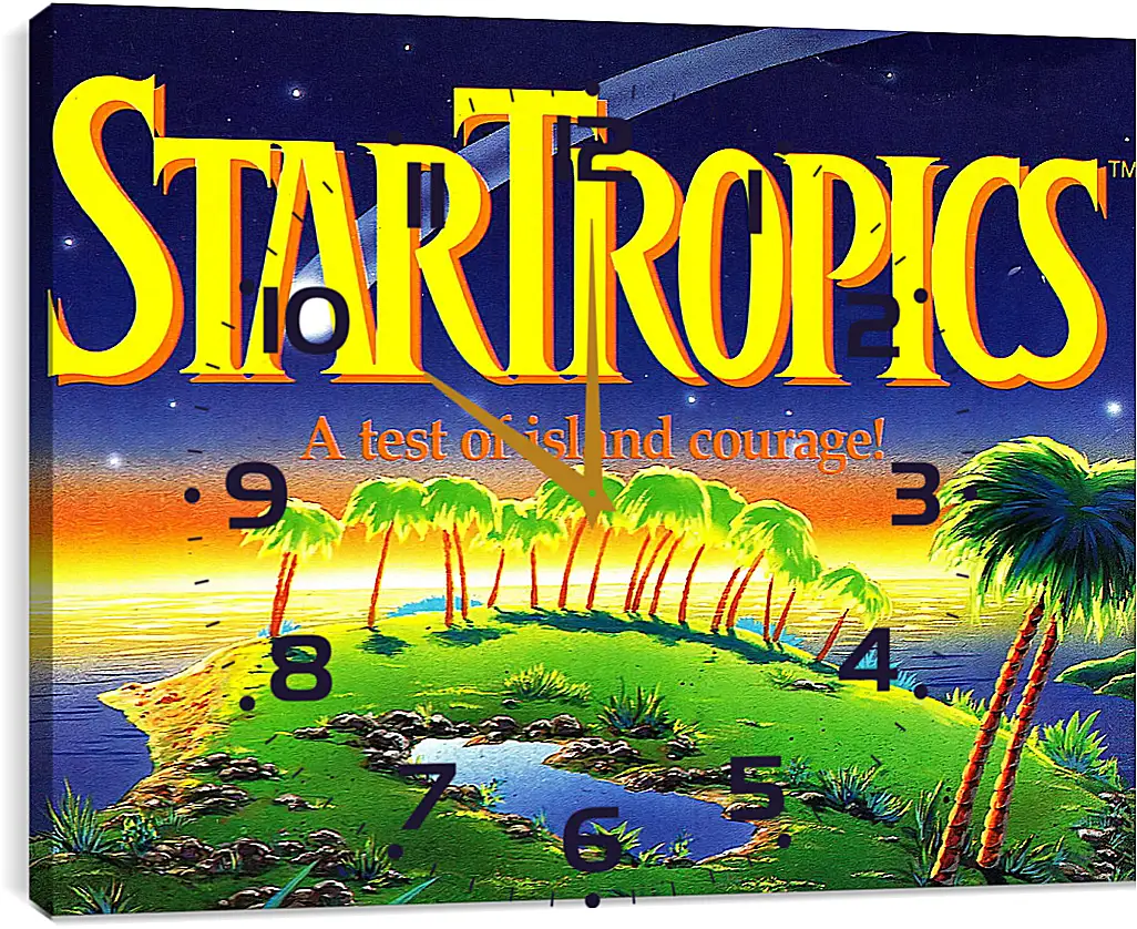 Часы картина - Star Tropics
