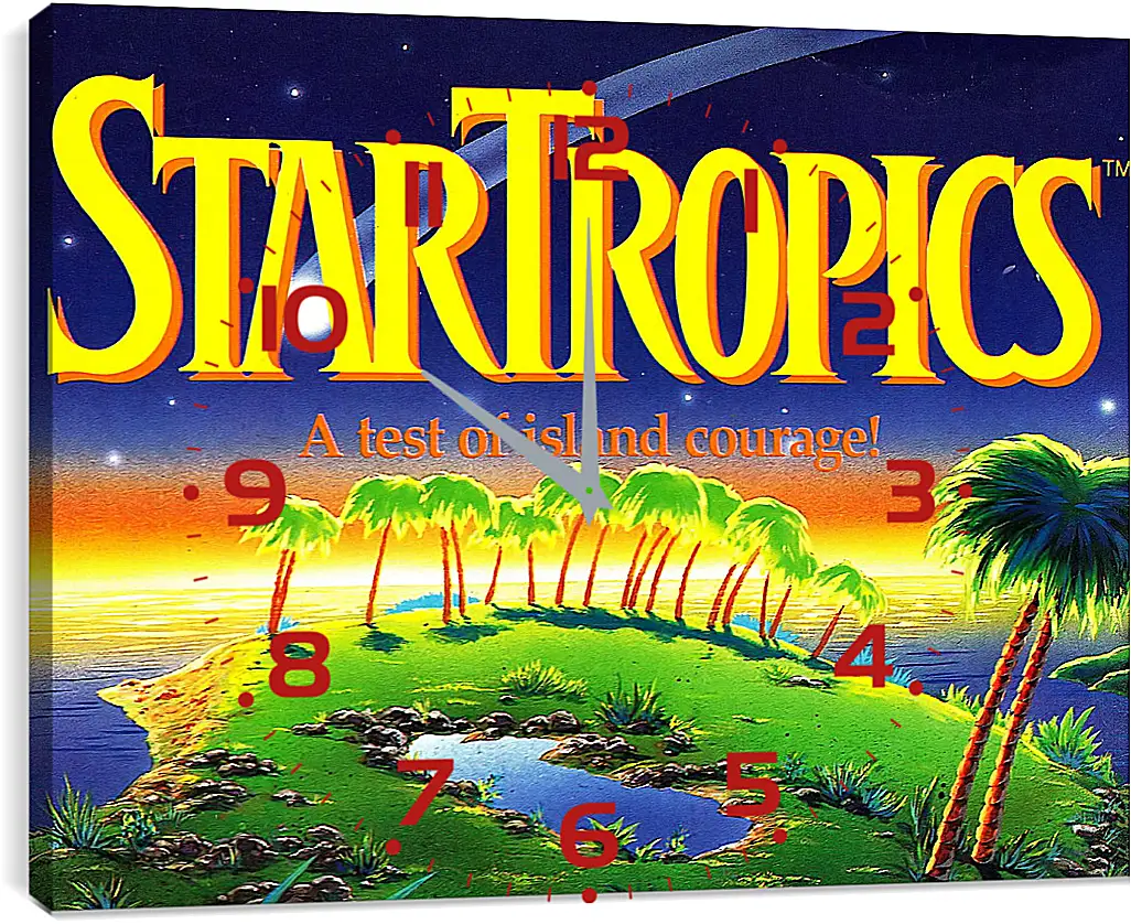 Часы картина - Star Tropics
