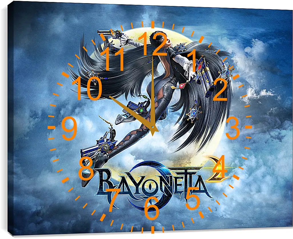 Часы картина - Bayonetta 2
