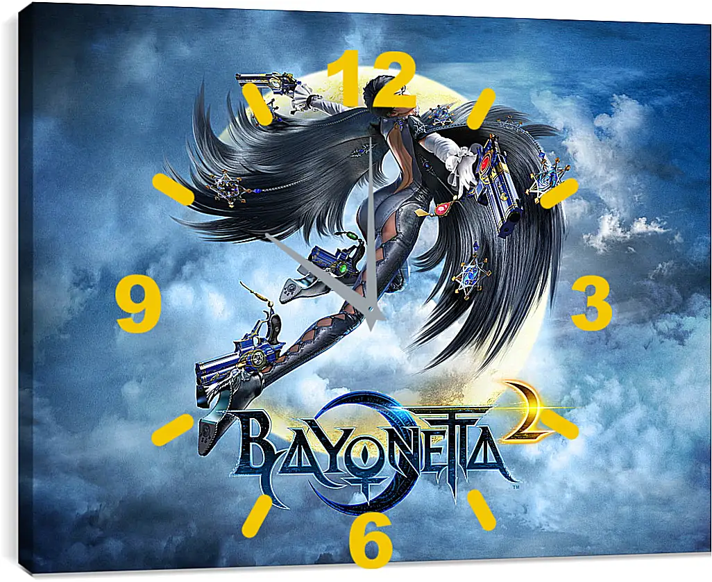 Часы картина - Bayonetta 2
