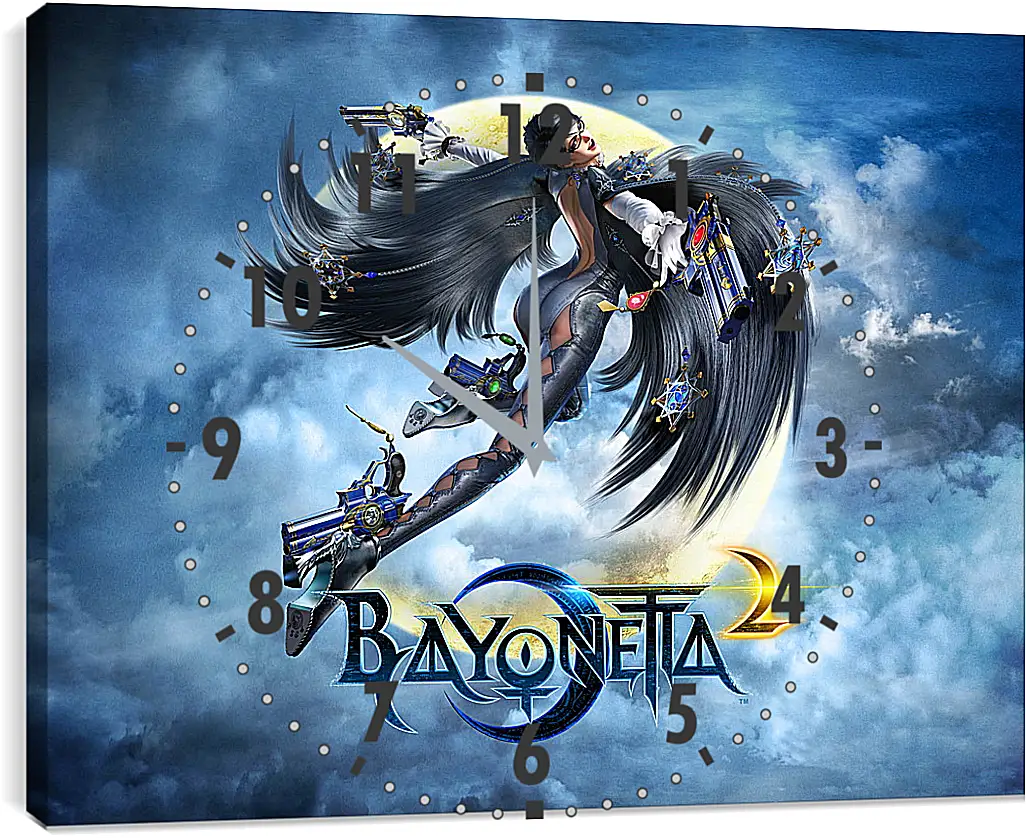 Часы картина - Bayonetta 2
