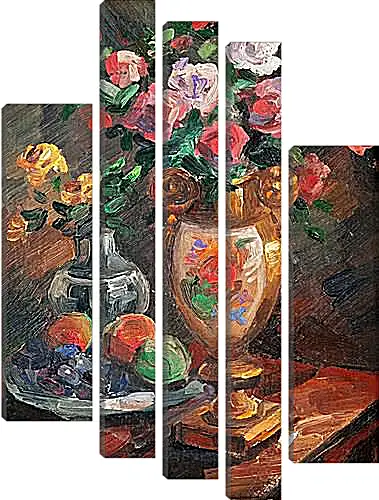 Модульная картина - STILL LIFE WITH FLOWERS. Коровин Константин