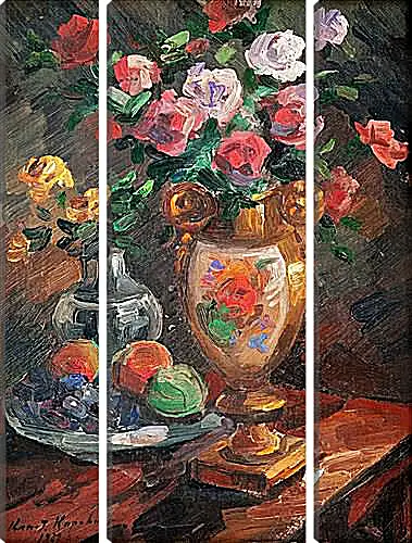 Модульная картина - STILL LIFE WITH FLOWERS. Коровин Константин