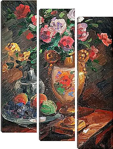 Модульная картина - STILL LIFE WITH FLOWERS. Коровин Константин