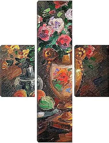 Модульная картина - STILL LIFE WITH FLOWERS. Коровин Константин