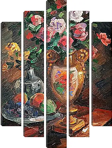 Модульная картина - STILL LIFE WITH FLOWERS. Коровин Константин