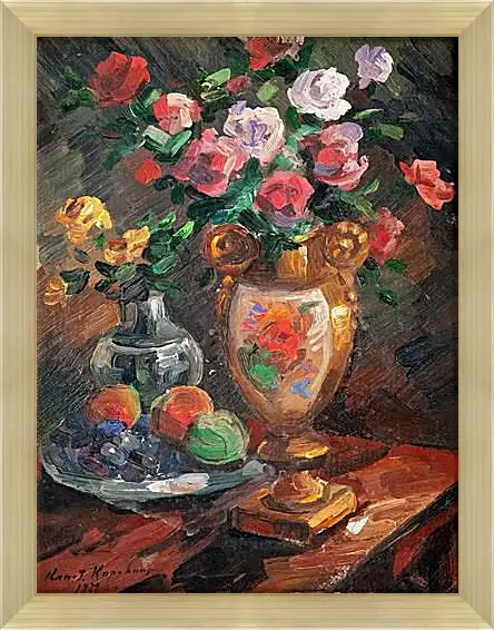 Картина в раме - STILL LIFE WITH FLOWERS. Коровин Константин