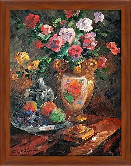 Картина в раме - STILL LIFE WITH FLOWERS. Коровин Константин