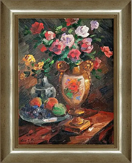 Картина в раме - STILL LIFE WITH FLOWERS. Коровин Константин