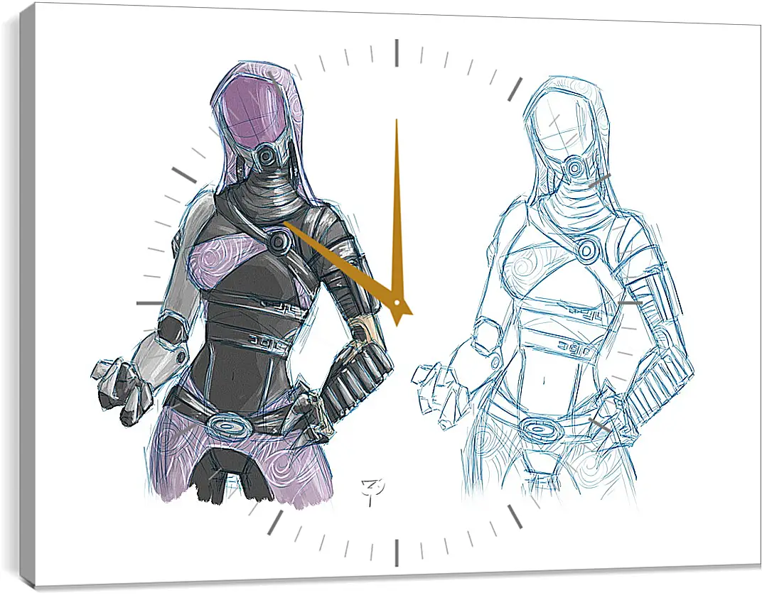 Часы картина - Mass Effect