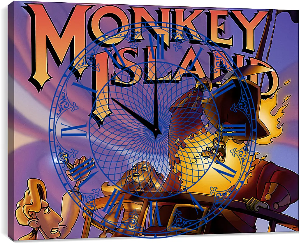 Часы картина - The Curse Of Monkey Island
