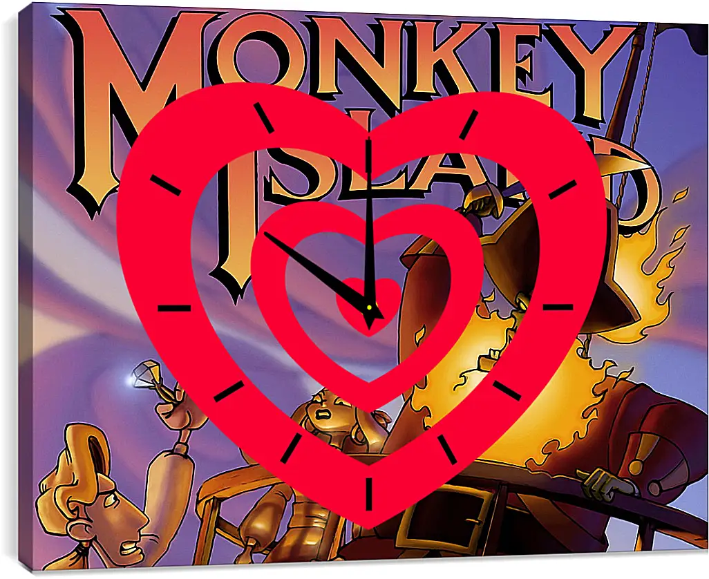 Часы картина - The Curse Of Monkey Island
