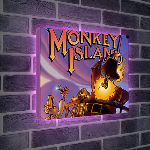 Лайтбокс световая панель - The Curse Of Monkey Island
