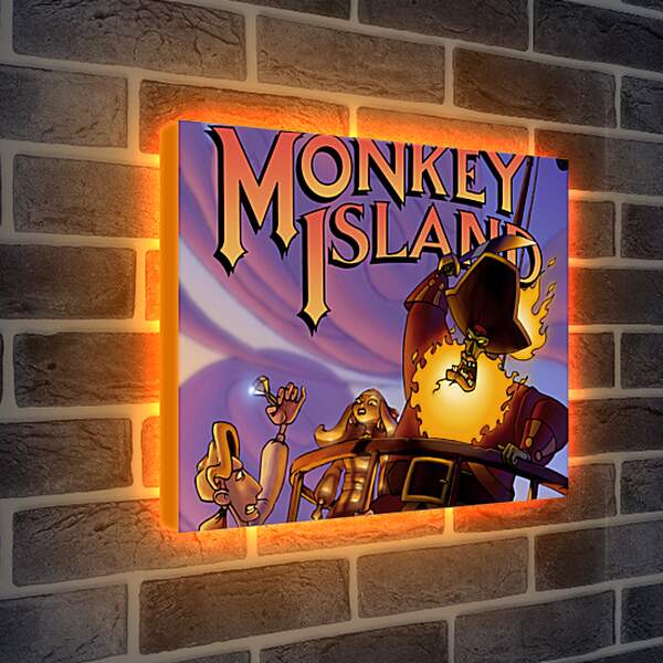 Лайтбокс световая панель - The Curse Of Monkey Island
