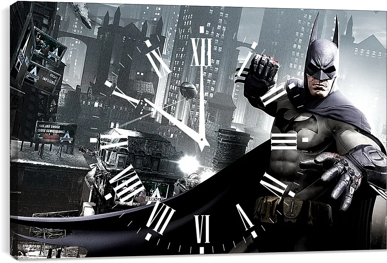 Часы картина - Batman: Arkham City