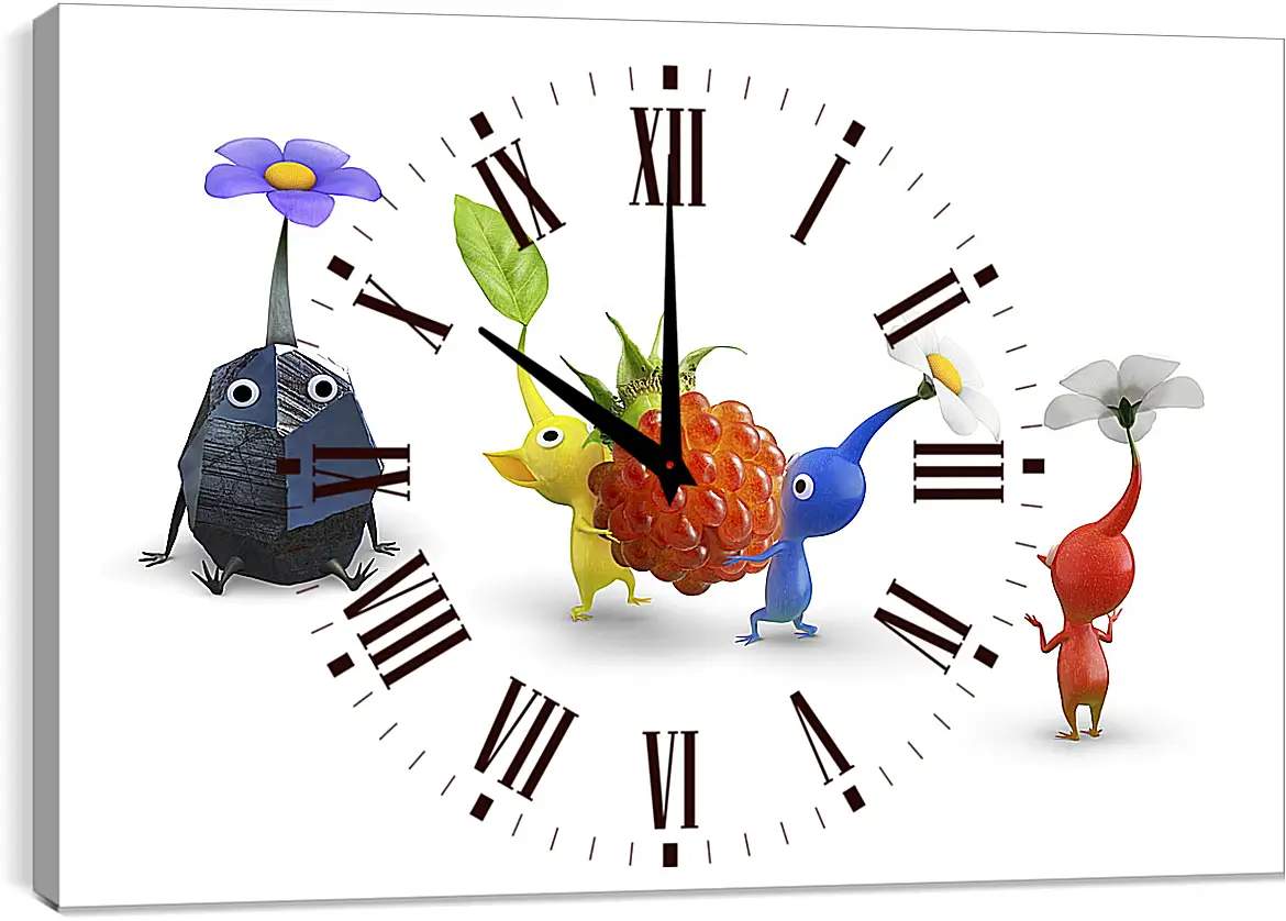 Часы картина - Pikmin 3
