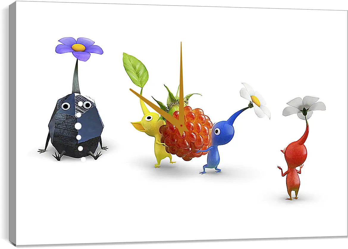 Часы картина - Pikmin 3
