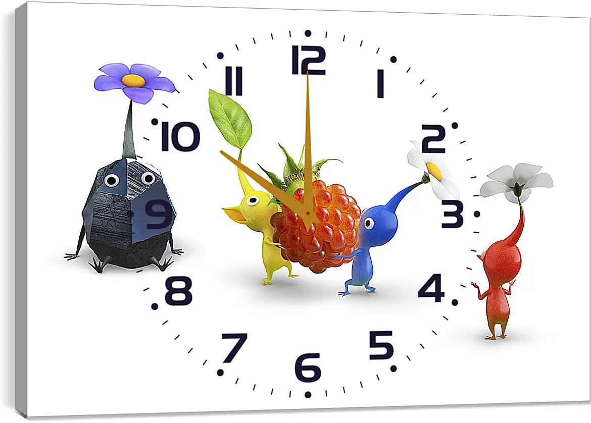 Часы картина - Pikmin 3
