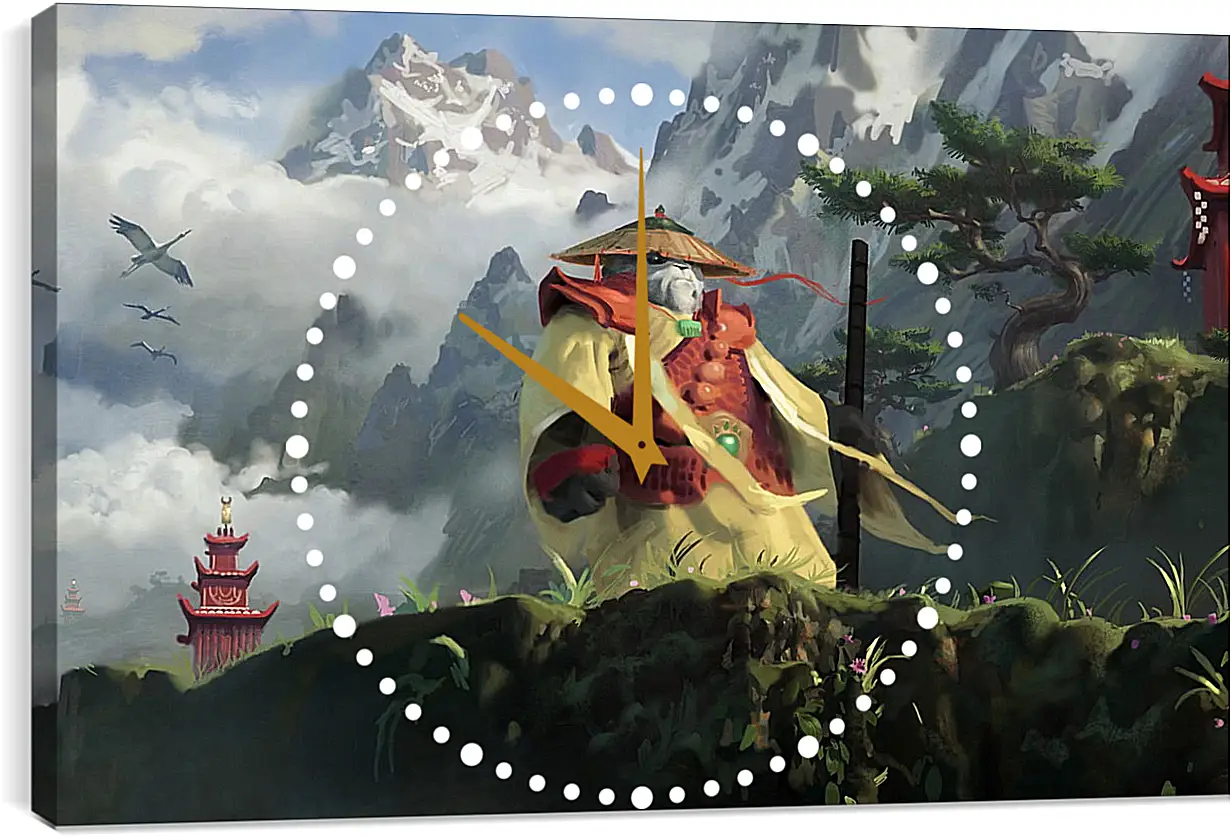 Часы картина - World Of Warcraft: Mists Of Pandaria