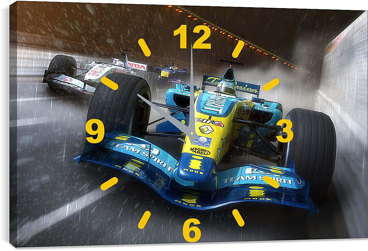 Часы картина - F1 Championship Edition
