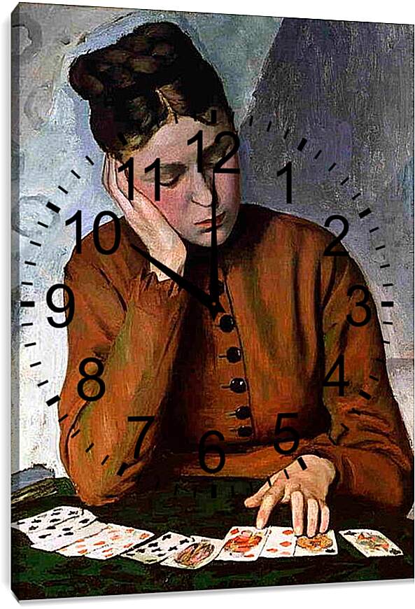 Часы картина - Гадалка. Жан Фредерик Базиль