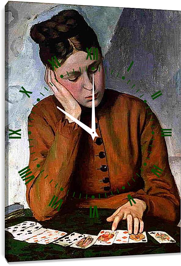 Часы картина - Гадалка. Жан Фредерик Базиль