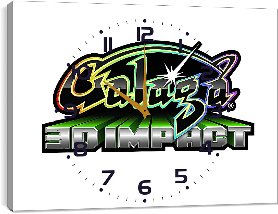 Часы картина - Galaga
