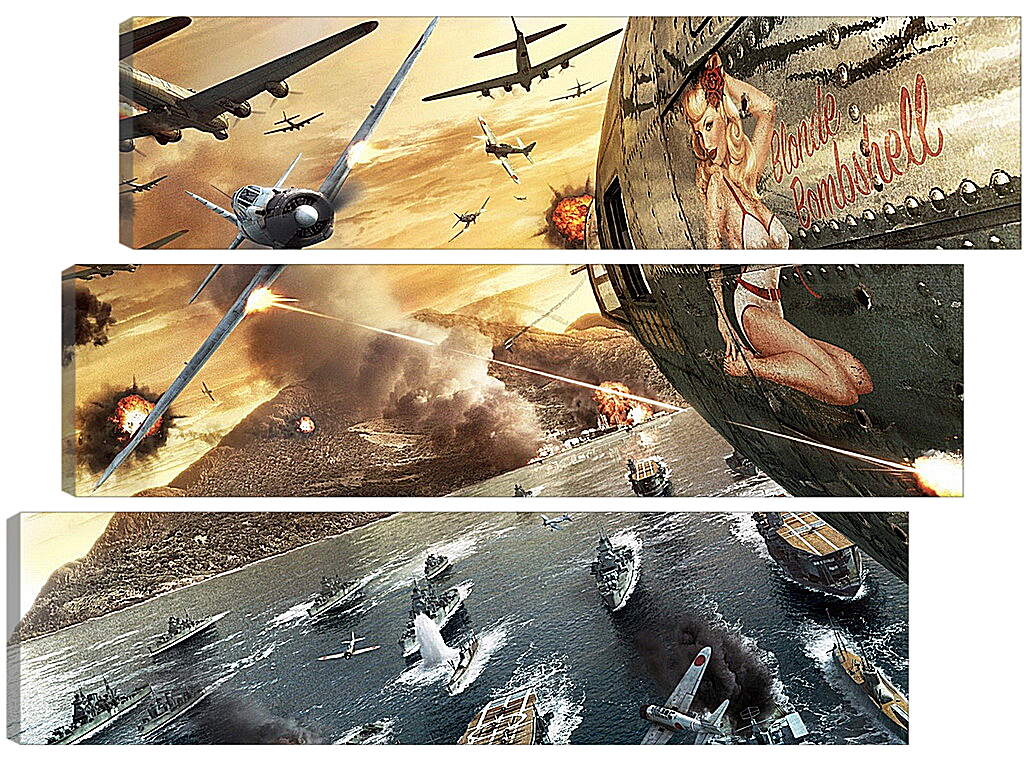 Модульная картина - Battlestations: Pacific
