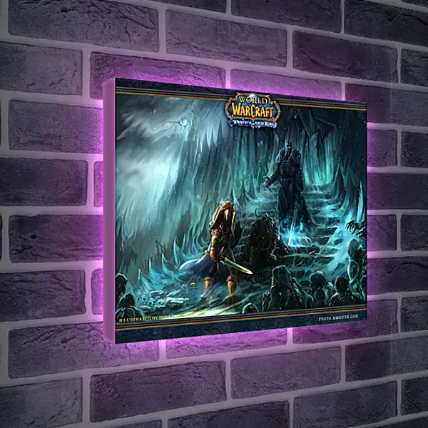 Лайтбокс световая панель - World Of Warcraft: Wrath Of The Lich King