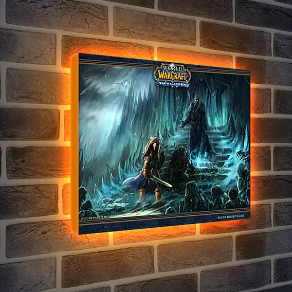 Лайтбокс световая панель - World Of Warcraft: Wrath Of The Lich King