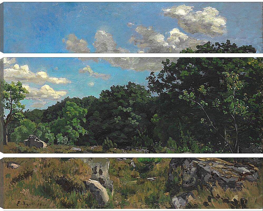 Модульная картина - Пейзаж в Шайи. Жан Фредерик Базиль