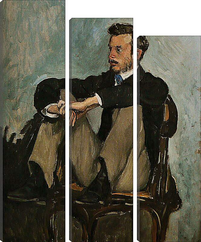 Модульная картина - Портрет Огюста Ренуара. Жан Фредерик Базиль