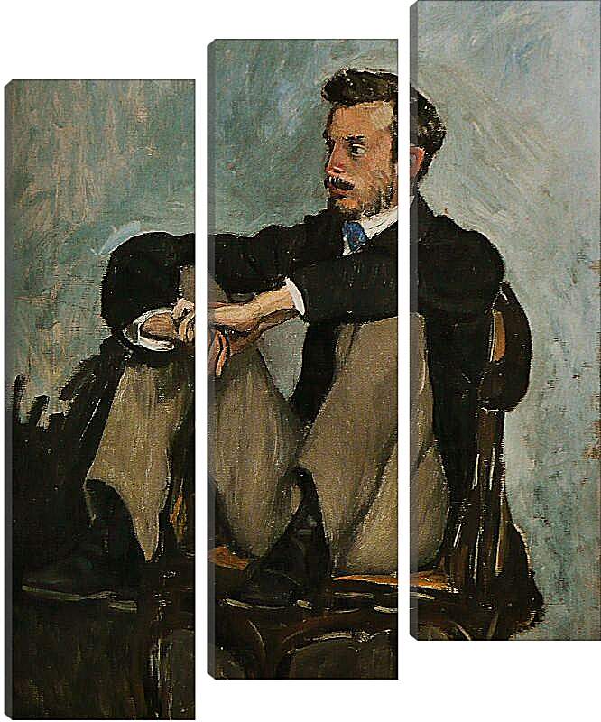Модульная картина - Портрет Огюста Ренуара. Жан Фредерик Базиль