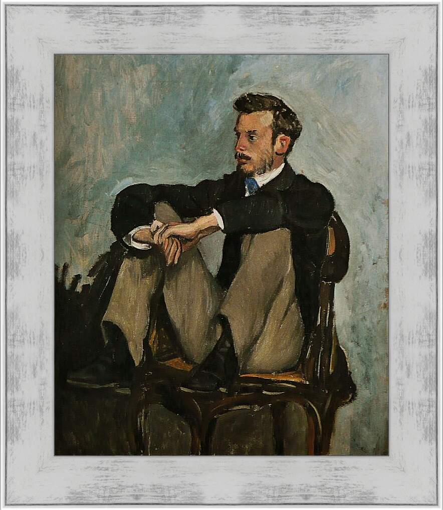Картина в раме - Портрет Огюста Ренуара. Жан Фредерик Базиль