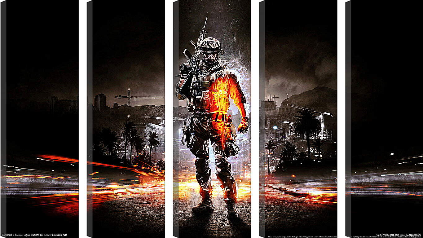 Модульная картина - Battlefield 3
