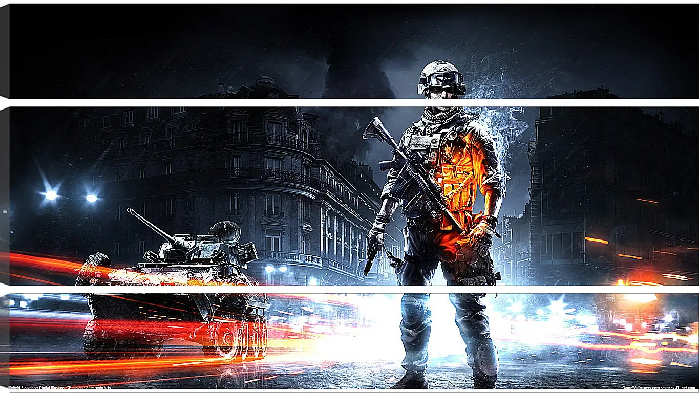 Модульная картина - Battlefield 3