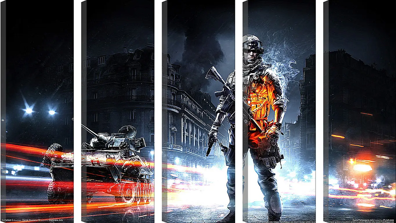 Модульная картина - Battlefield 3