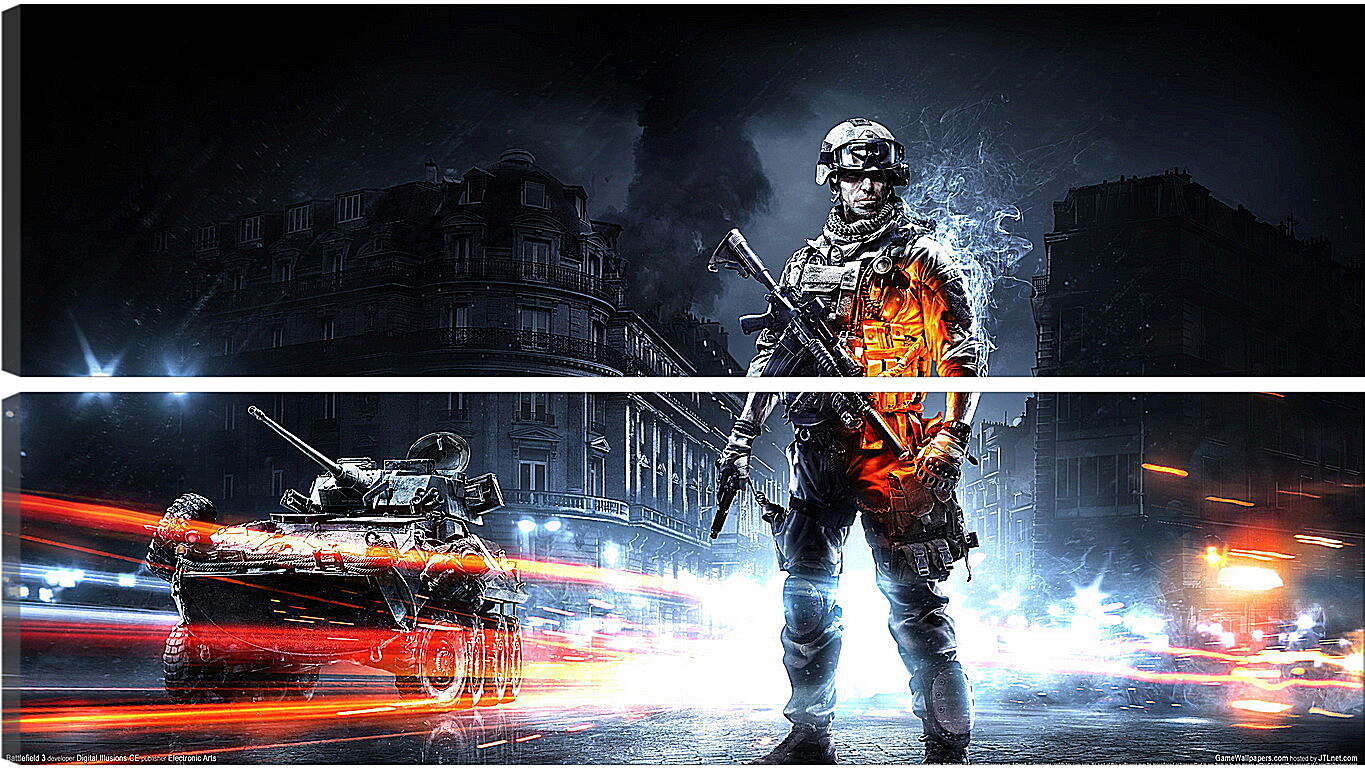 Модульная картина - Battlefield 3