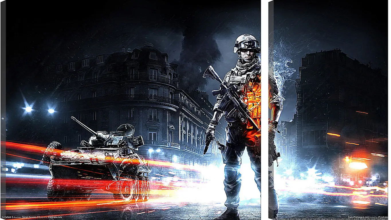 Модульная картина - Battlefield 3