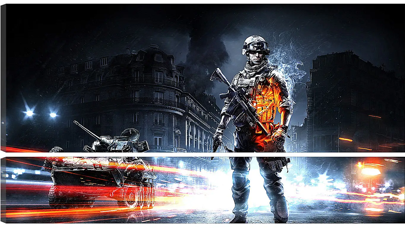 Модульная картина - Battlefield 3