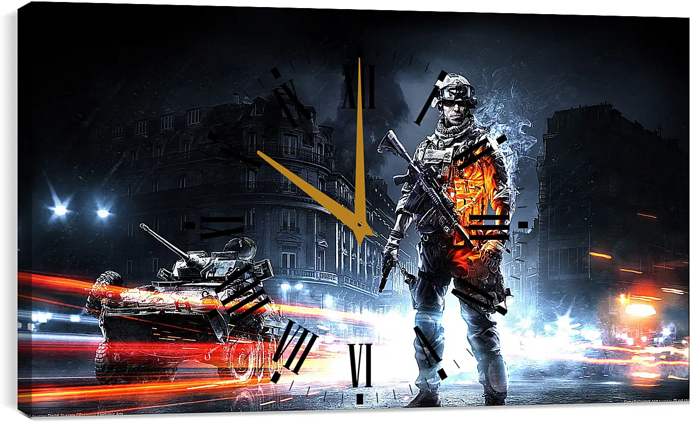 Часы картина - Battlefield 3