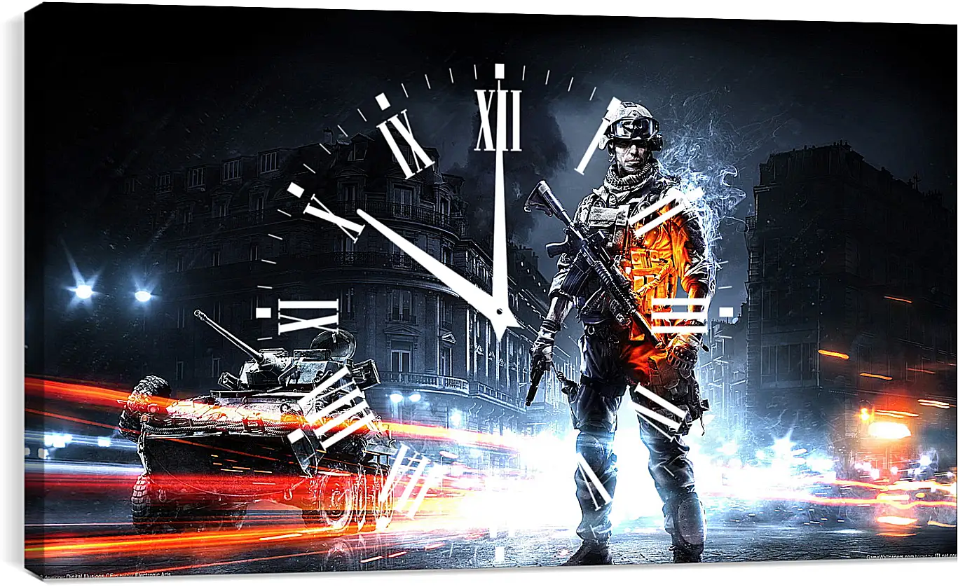 Часы картина - Battlefield 3