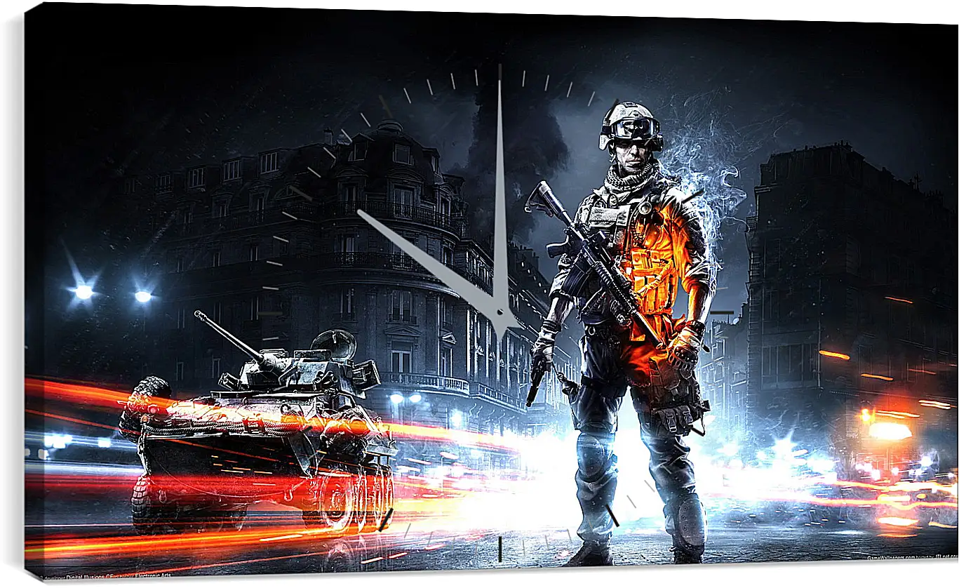 Часы картина - Battlefield 3