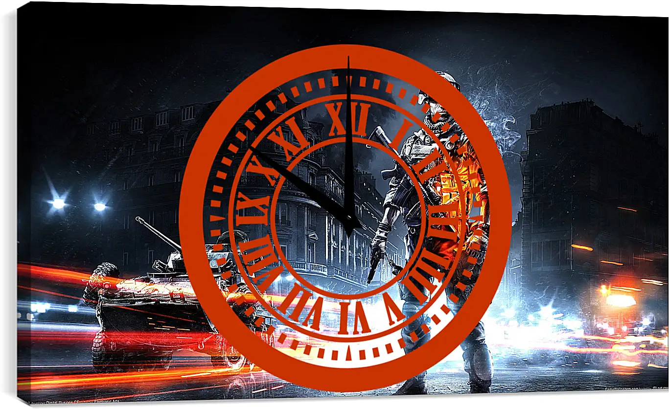 Часы картина - Battlefield 3