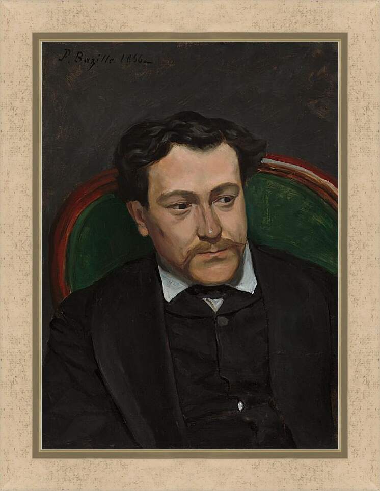 Картина в раме - Портрет Эдуарда Блау. Жан Фредерик Базиль