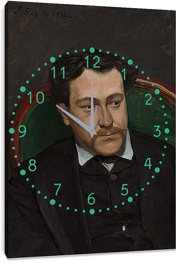 Часы картина - Портрет Эдуарда Блау. Жан Фредерик Базиль