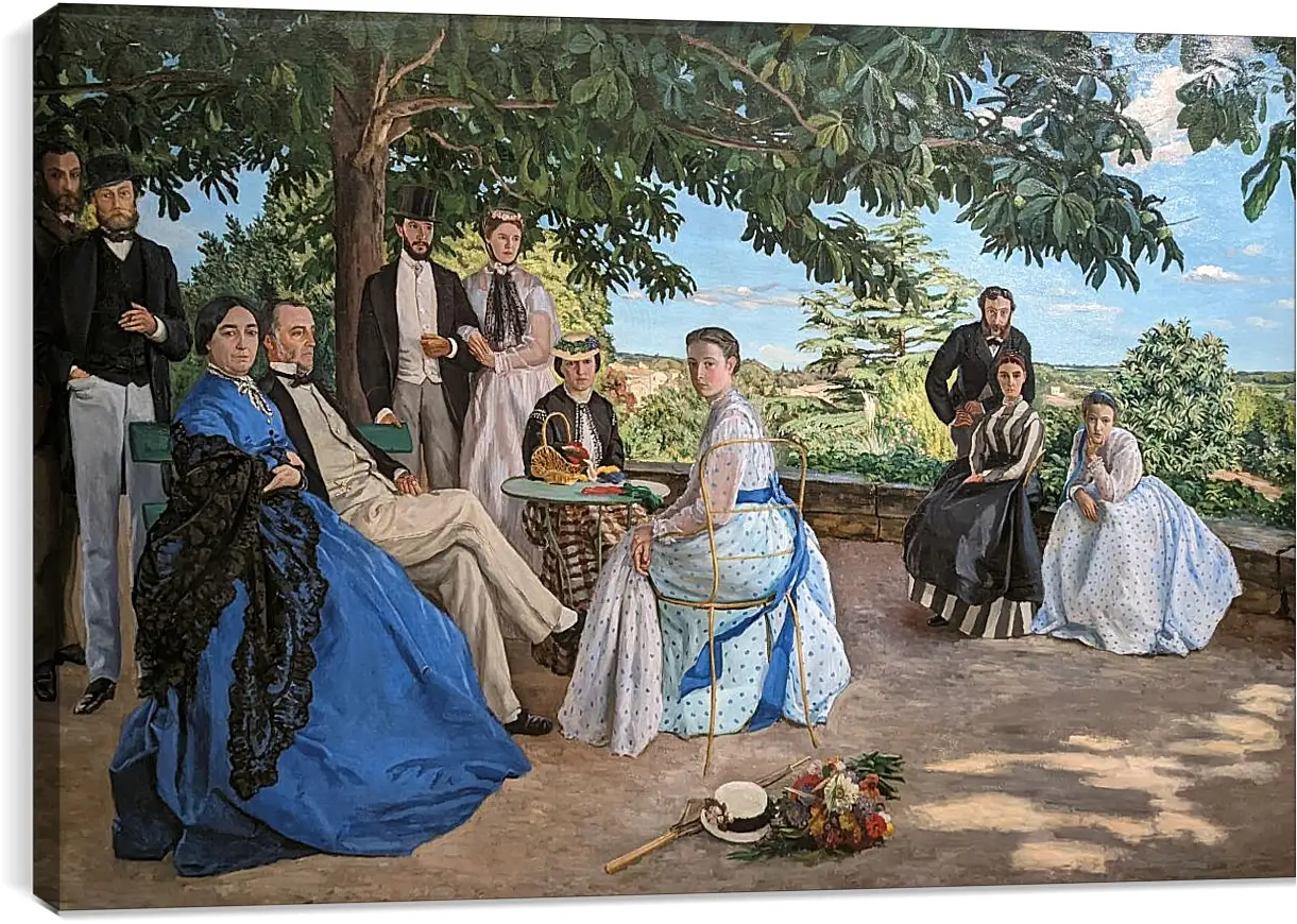 Постер и плакат - В Кругу Семьи (Семейный Портрет). Жан Фредерик Базиль